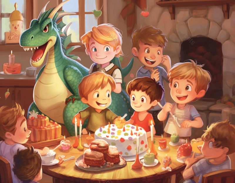 室内和小恐龙一起过生日六一儿童节小朋友童年欢乐聚会团聚庆祝插画,插画/手绘图,插画/手绘图库,插画/手绘图下载,插画/手绘